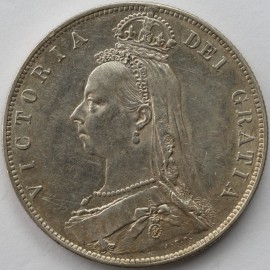 HALF CROWNS 1890  VICTORIA SCARCE  UNC LUS