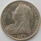 HALF CROWNS 1895  VICTORIA        UNC LUS