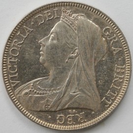 HALF CROWNS 1895  VICTORIA        UNC LUS