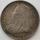 HALF CROWNS 1899  VICTORIA  UNC T