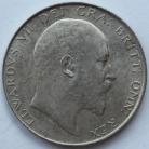 HALF CROWNS 1907  EDWARD VII BU