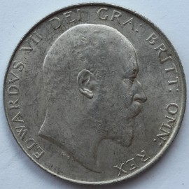 HALF CROWNS 1907  EDWARD VII  BU