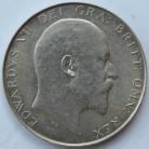 HALF CROWNS 1907  EDWARD VII  UNC LUS