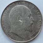 HALF CROWNS 1907  EDWARD VII  UNC T