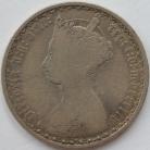 FLORINS 1854  VICTORIA EXTREMELY RARE F/NF