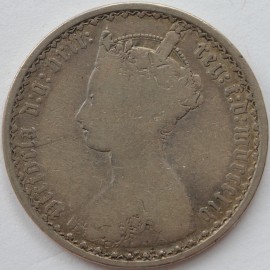 FLORINS 1854  VICTORIA EXTREMELY RARE  F/NF