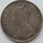 FLORINS 1862  VICTORIA VERY RARE GVF