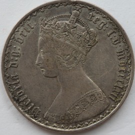 FLORINS 1862  VICTORIA VERY RARE GVF