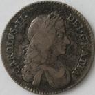 SHILLINGS 1672  CHARLES II 2ND BUST NVF