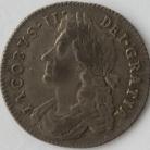 SHILLINGS 1686  JAMES II VERY SCARCE VF/GVF