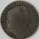 SHILLINGS 1692  WILLIAM & MARY RE OVER ET IN REX SCARCE GF/NVF