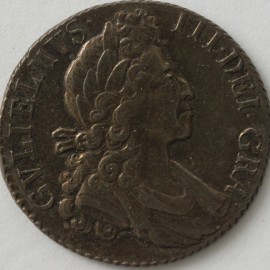 SHILLINGS 1700  WILLIAM III 5TH BUST GEF