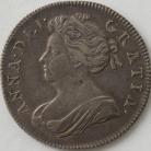 Shillings 1702  ANNE 1ST BUST PLAIN VERY SCARCE NEF/EF