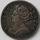 SHILLINGS 1707  ANNE 3RD BUST PLAIN SUPERB UNC.T.