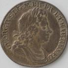 SHILLINGS 1717  GEORGE I ROSES & PLUMES SCARCE GVF