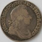 SHILLINGS 1719  GEORGE I ROSES & PLUMES RARE GF/NVF