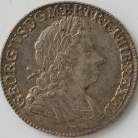 SHILLINGS 1723  GEORGE I SSC C OVER ESC1176A - WEAK DATE UNC T