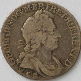 SHILLINGS 1724  GEORGE I WCC WELSH COPPER CO VERY RARE GF