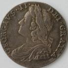 SHILLINGS 1735  GEORGE II ROSES & PLUMES GVF