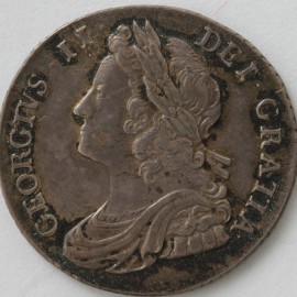 SHILLINGS 1736  GEORGE II ROSES & PLUMES  EF