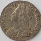 SHILLINGS 1737  GEORGE II ROSES & PLUMES FINE ADJUSTMENT MARKS     NEF 