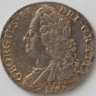 SHILLINGS 1745  GEORGE II LIMA GEF