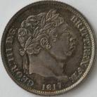 SHILLINGS 1817  GEORGE III RRIT ERROR RARE GEF