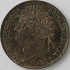 SHILLINGS 1821  GEORGE IV 1ST HEAD 1ST REVERSE UNC T