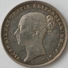 SHILLINGS 1838  VICTORIA 1ST HEAD WITH WW GEF