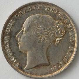 SHILLINGS 1839  VICTORIA 2ND HEAD NO WW UNC LUS