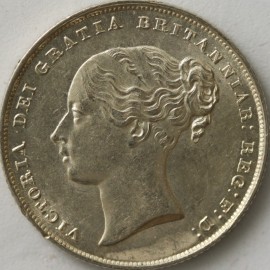 SHILLINGS 1854  VICTORIA VERY RARE IN THIS GRADE  UNC LUS 