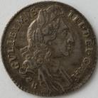 SIXPENCES 1697 B WILLIAM III BRISTOL 1ST BUST B OVER E ESC 1555A RARE NEF