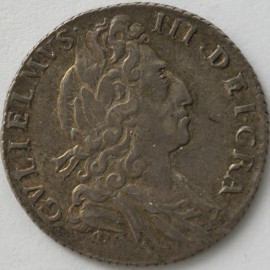 SIXPENCES 1700  WILLIAM III 3RD BUST NEF