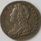 SIXPENCES 1728  GEORGE II PLUMES RARE GVF