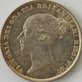 SIXPENCES 1853  VICTORIA  BU