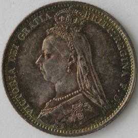 SIXPENCES 1888  VICTORIA SUPERB  UNC.T.