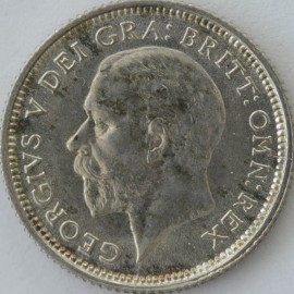 SIXPENCES 1927  GEORGE V 1ST TYPE UNC LUS