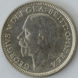 SIXPENCES 1927  GEORGE V 1ST TYPE GEF 