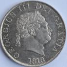 HALF CROWNS 1818  GEORGE III  NUNC LUS