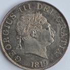 HALF CROWNS 1819  GEORGE III GEF