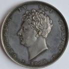 HALF CROWNS 1826  GEORGE IV BARE HEAD PROOF SUPERB TONED FDC