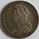 HALF CROWNS 1739  GEORGE II ROSES GEF