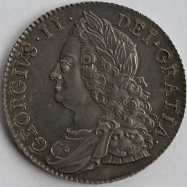 HALF CROWNS 1750  GEORGE II V.QUATRO VERY RARE NUNC