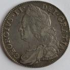 HALF CROWNS 1750  GEORGE II V.QUARTO RARE VF