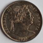 HALF CROWNS 1817  GEORGE III LARGE HEAD S OVER I IN PENSE RARE GEF