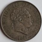 HALF CROWNS 1817  GEORGE III SMALL HEAD GEF