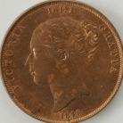 PENNIES 1848  VICTORIA ORN TRID UNC LUS