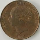 PENNIES 1855  VICTORIA PLAIN TRID DEF: CLOSE GEF