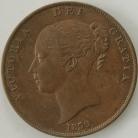 PENNIES 1859  VICTORIA LARGE DATE SCARCE NUNC