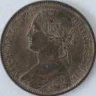 PENNIES 1870  VICTORIA F60 VERY SCARCE SUPERB UNC.T.